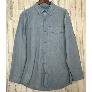 Duluth Mens Sol Survivor Sun Protection Shirt Medium Fishing Hiking Garden EUC